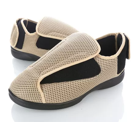 China Unisex Diabetic Shoes Daily Casual Healthcare Flat Shoes Comfortable Soft Orthopedic Shoes supplier