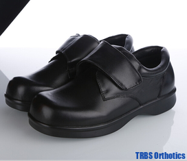 China Diabetic Foot Leather Shoes Corrective Diabetic Care Products Leat Leather Shoes Comfort supplier