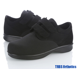 China Diabetic Shoes Daily Casual Healthcare Flat Shoes Orthotics Shoes Black Shoes Comfortable supplier