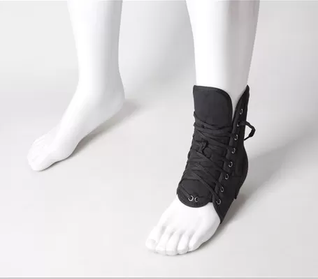 China Lace-up Soft Ankle Brace Medical Orthosis Support Professional Super Strong Ankle Bandage supplier