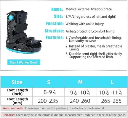 Walking Boot Air  Walker  Boot Short Walker Brace Walking Boot Orthopaedic Boot for Sprained Ankle supplier