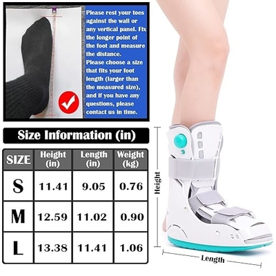 Walking Boot Short  Air  Walker  Boot Short Walker Brace Walking Boot Orthopaedic Boot for Sprained Ankle supplier