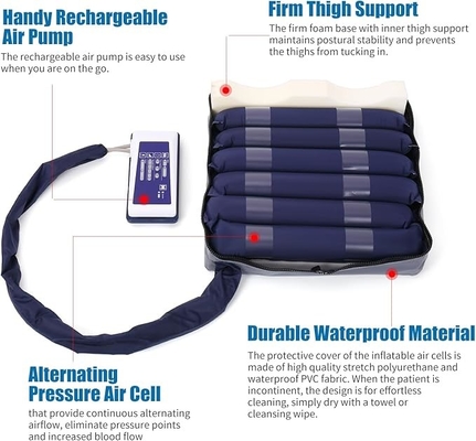 Alternating Pressure Seat Cushion for Wheelchair User Self Inflating Air Cell Cushion for Pressure Sore Relief Waterproo supplier