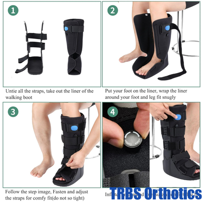 Cam Walker Boot Men and women Fracture Boot Medical Long Walking Boot Broken Toe Shoes supplier