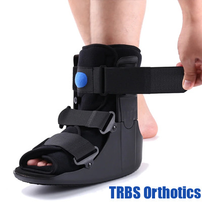 Air Walker Boot Fracture Boot Short Walking Protective Boot Fits Left or Right Foot Ankle for Injuries Fractures Sprains Black supplier