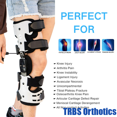 OA  Hinged Knee Brace Support for Osteoarthritis, Rheumatoid Arthritis, Joint Pain | One Size Knee Brace with side stabilizers, Adjustable knee hinged brace supplier