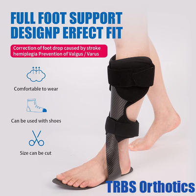 Carbon Fiber AFO Brace Ankle Foot Orthosis AFO Rehabilitator Foot Drop Brace for Drop Foot, Ankle Instability or Limb Spasticity supplier