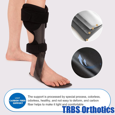 Carbon Fiber AFO Brace Ankle Foot Orthosis AFO Rehabilitator Foot Drop Brace for Drop Foot, Ankle Instability or Limb Spasticity supplier